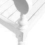 Voir la diapositive 4 : VIDAXL Banc Batavia 123 cm Bois d'acajou massif Blanc