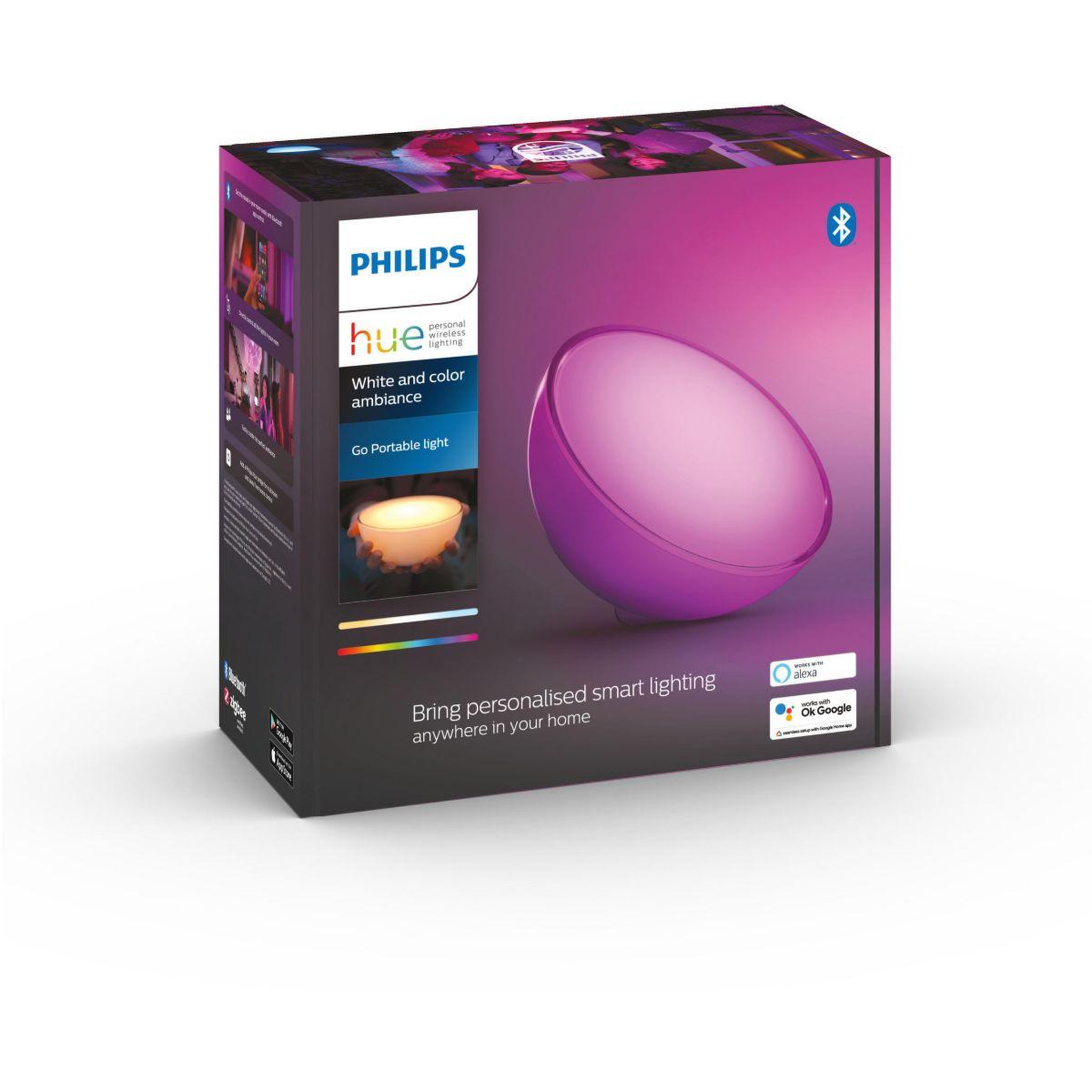 PHILIPS HUE Lampe connectée Go White&Color Ambiance