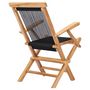 Voir la diapositive 4 : VIDAXL Chaises pliables de jardin lot de 2 Bois teck solide et corde