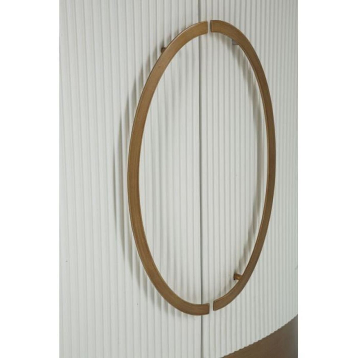 Paris Prix Buffet 2 Portes en Bois  Tolosa  79cm Blanc & Naturel