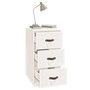 Voir la diapositive 4 : VIDAXL Table de chevet Blanc 40x40x75 cm Bois de pin solide