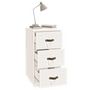 Voir la diapositive 4 : VIDAXL Table de chevet Blanc 40x40x75 cm Bois de pin solide