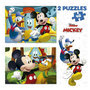 Voir la diapositive 2 : EDUCA Puzzle 2x48 Mickey Mouse Fun House