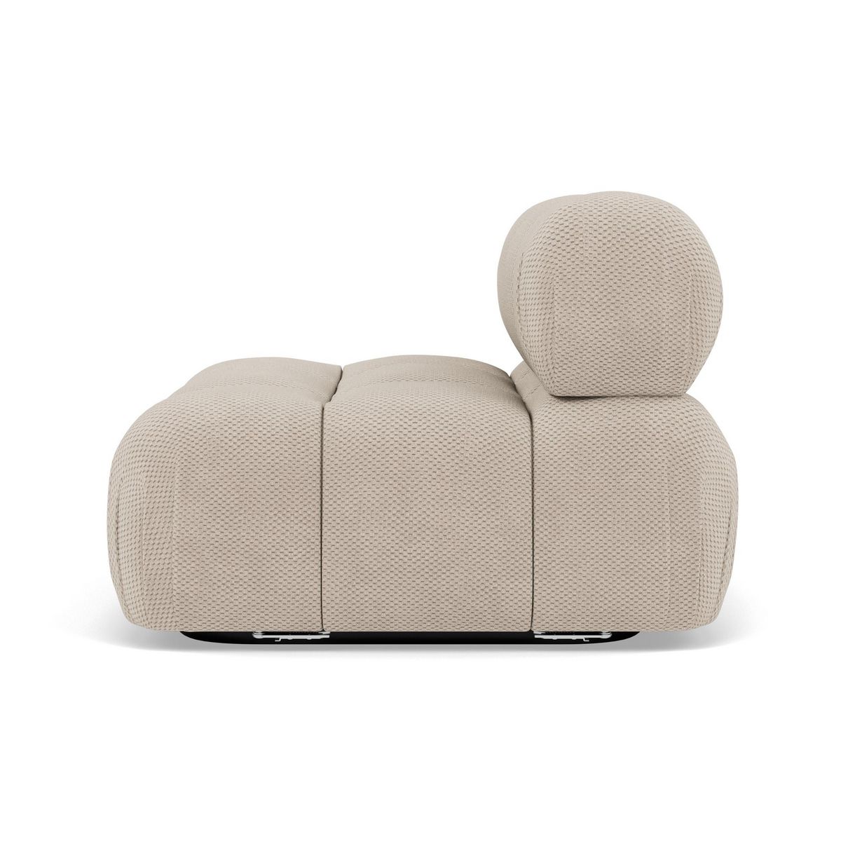 LISA DESIGN Ruby - module d'assise sans accoudoirs en velours texturé