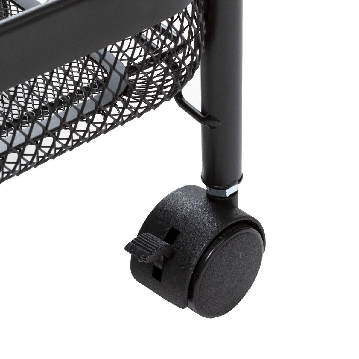 FIVE Resserre rectangulaire sur 4 roues à légumes et bocaux en métal Mayaj - Noir