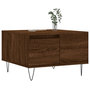 Voir la diapositive 3 : VIDAXL Table basse chene marron 55x55x36,5 cm bois d'ingenierie
