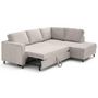 Voir la diapositive 2 : LISA DESIGN Jake - canapé d'angle droit 5 places convertible en fausse fourrure