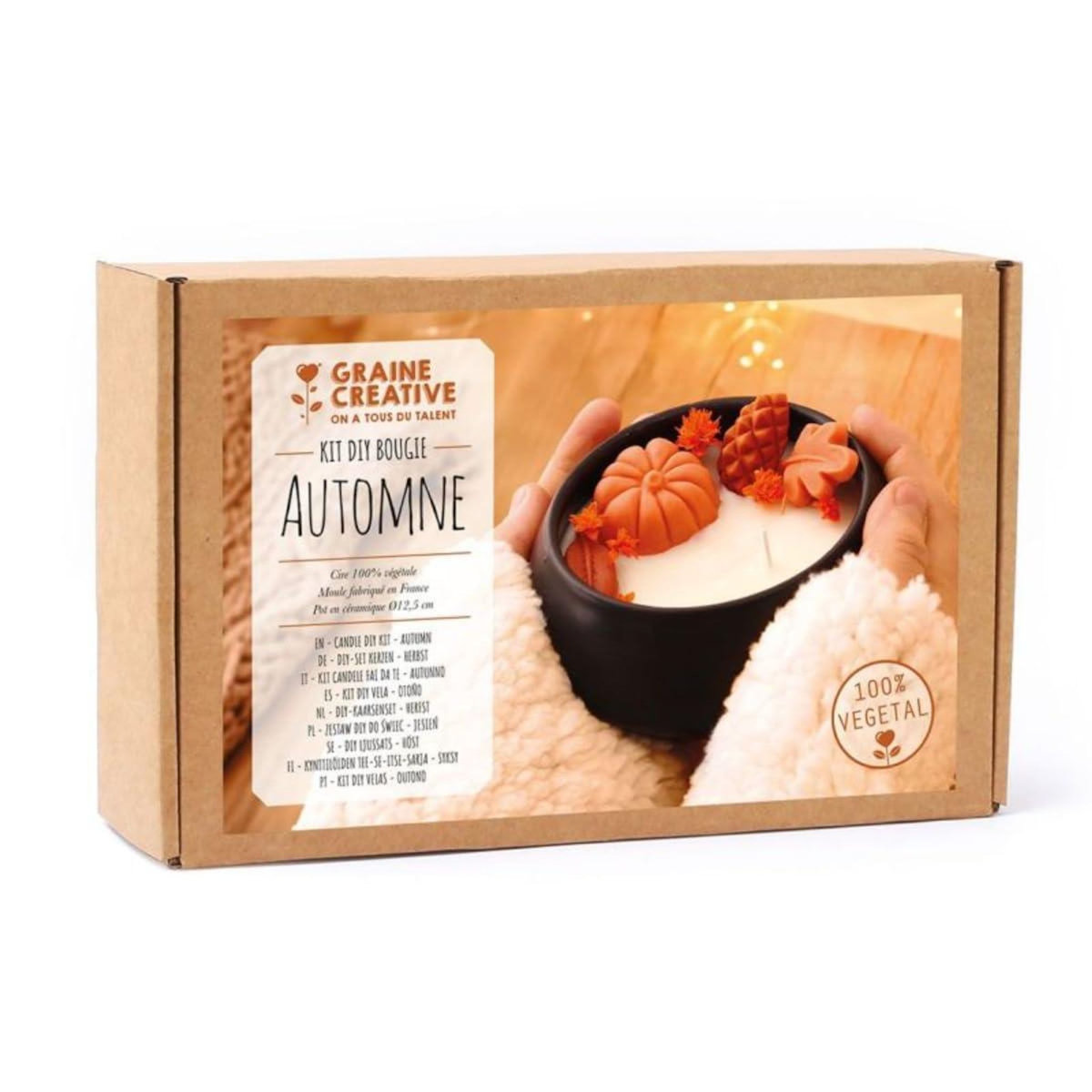 Graine créative Kit Creatif DIY Bougie automne