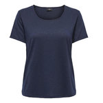 JACQUELINE DE YONG T-Shirt Marine Femme JDY Flora. Coloris disponibles : Bleu