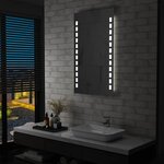 VIDAXL Miroir mural a LED pour salle de bains 60x100 cm