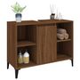 Voir la diapositive 4 : VIDAXL Meuble d'evier chene marron 80x33x60 cm bois d'ingenierie