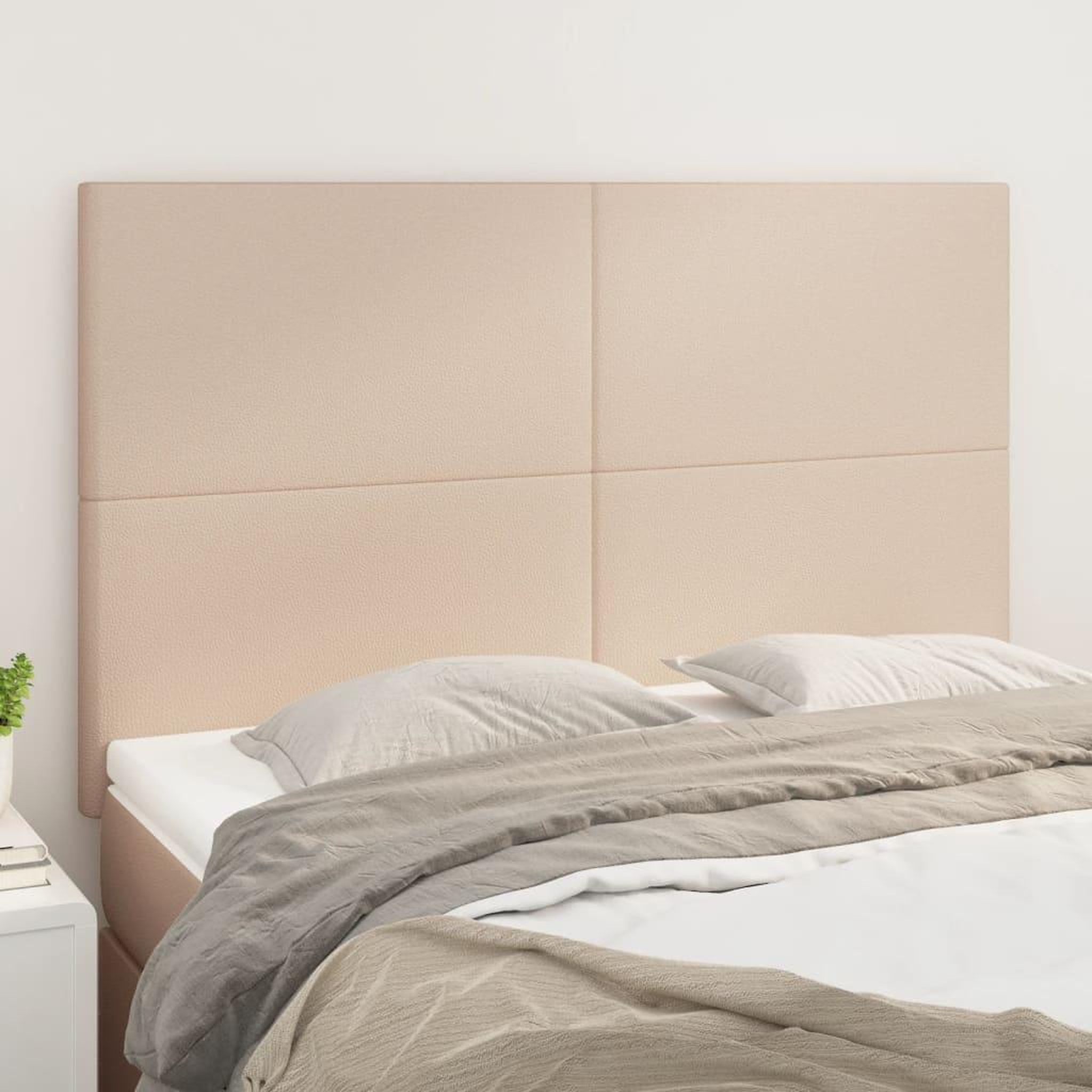 Voir la diapositive 1 : VIDAXL Tetes de lit 4 pcs Cappuccino 72x5x78/88 cm Similicuir
