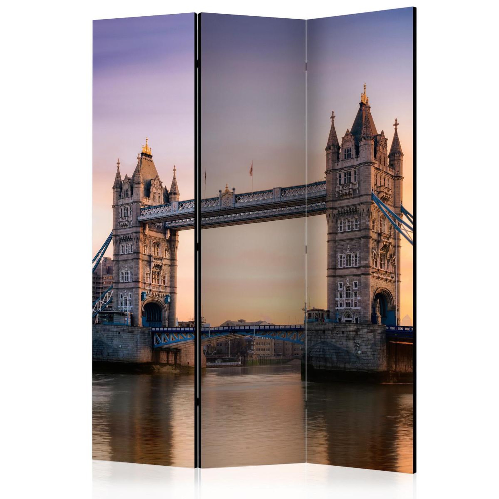 Paris Prix Paravent 3 volets  bridge at sunset  135x172cm