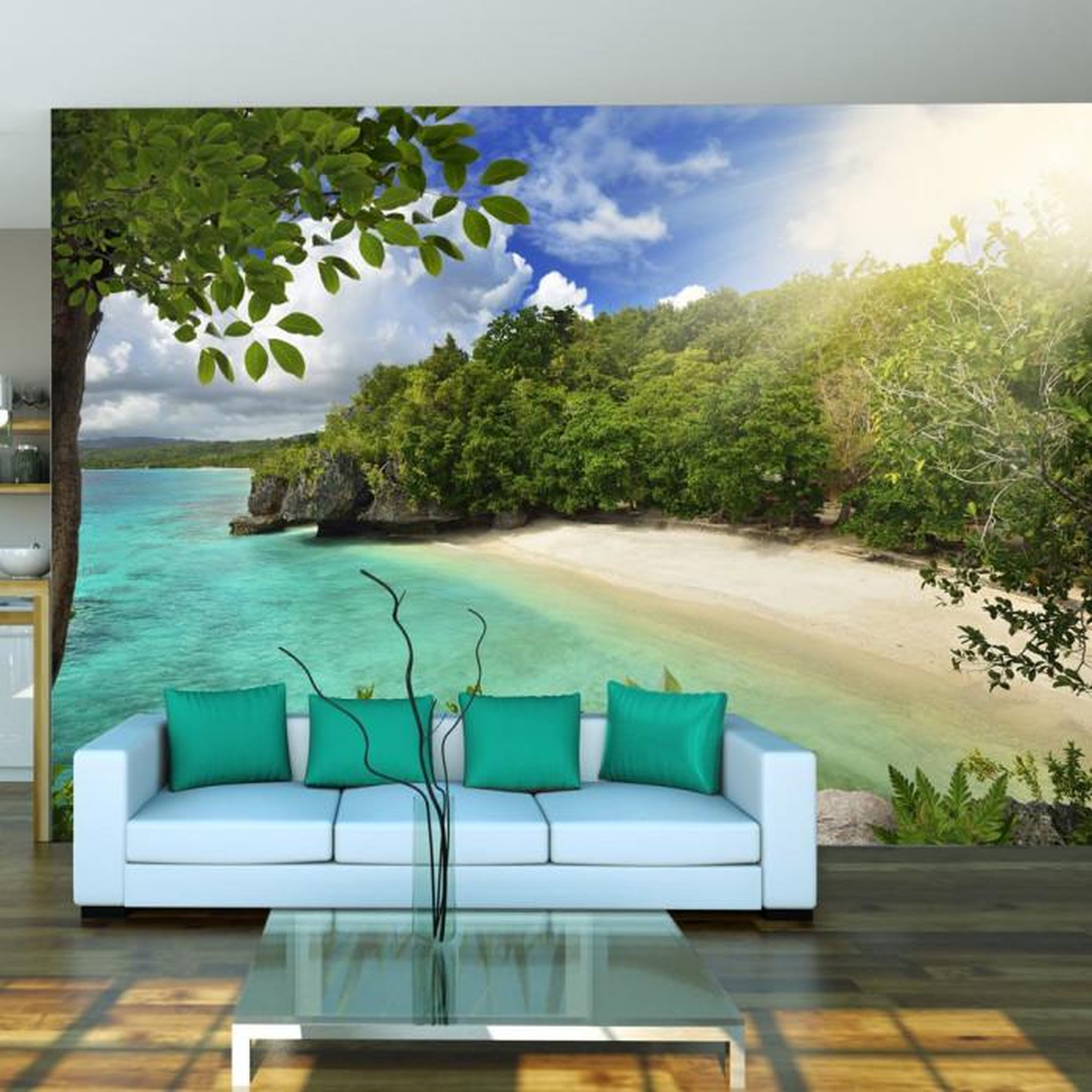 Paris Prix Papier Peint  Sunny Beach. Coloris disponibles : Multicolore