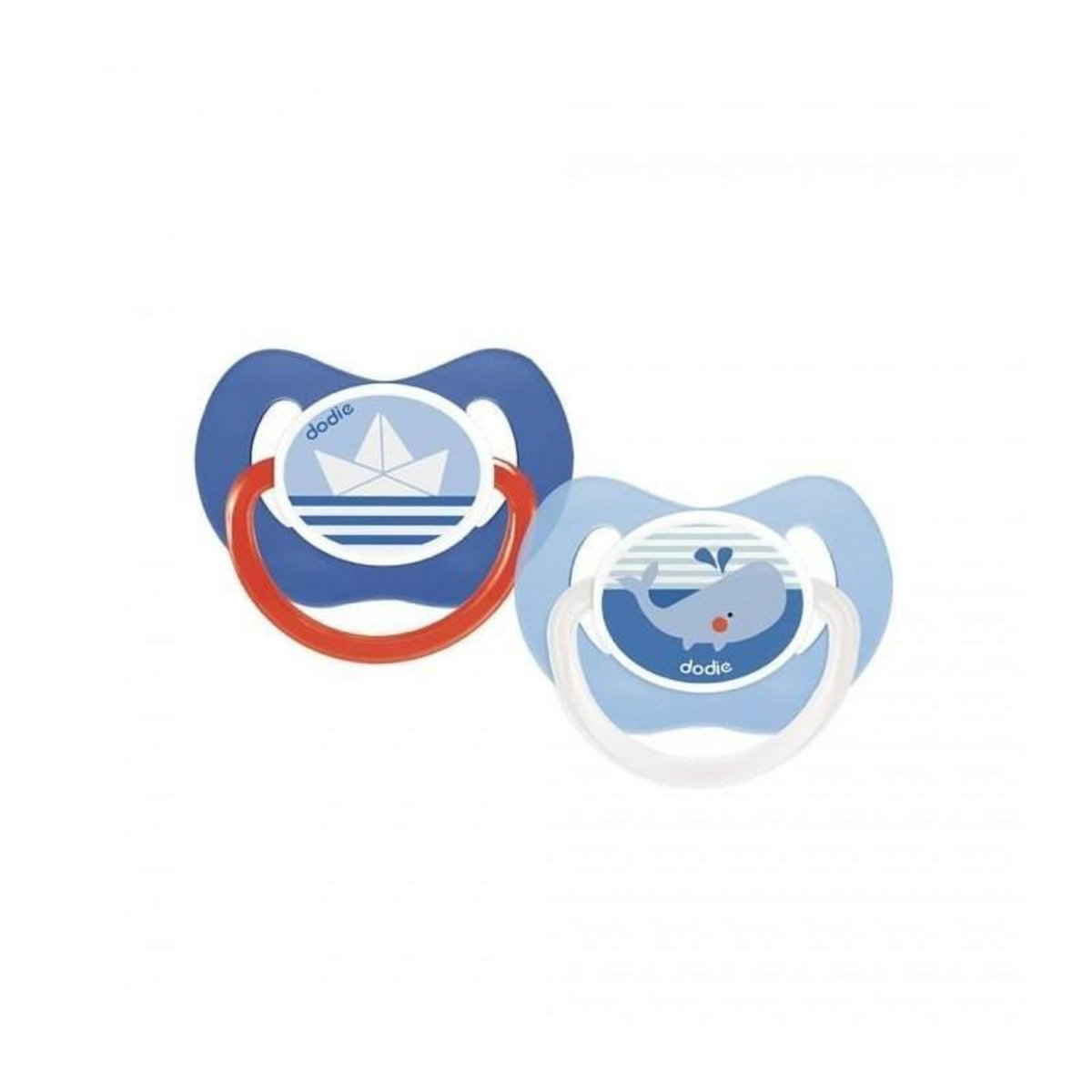 DODIE Dodie Sucette Physiologique +6m Bateau et Baleine Lot de 2
