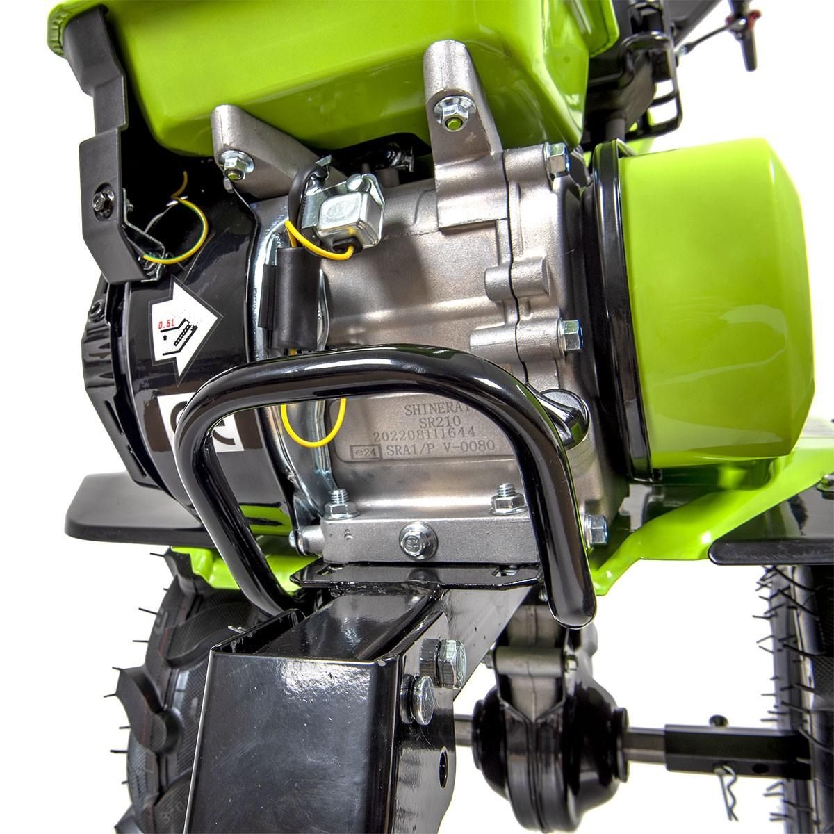 VITO Motoculteur à essence Moteur 4 temps 212 Cm3 7CV 5200W + Jeu de FRAISES + Butteur Idéal Jardin & Maraîchage VITO