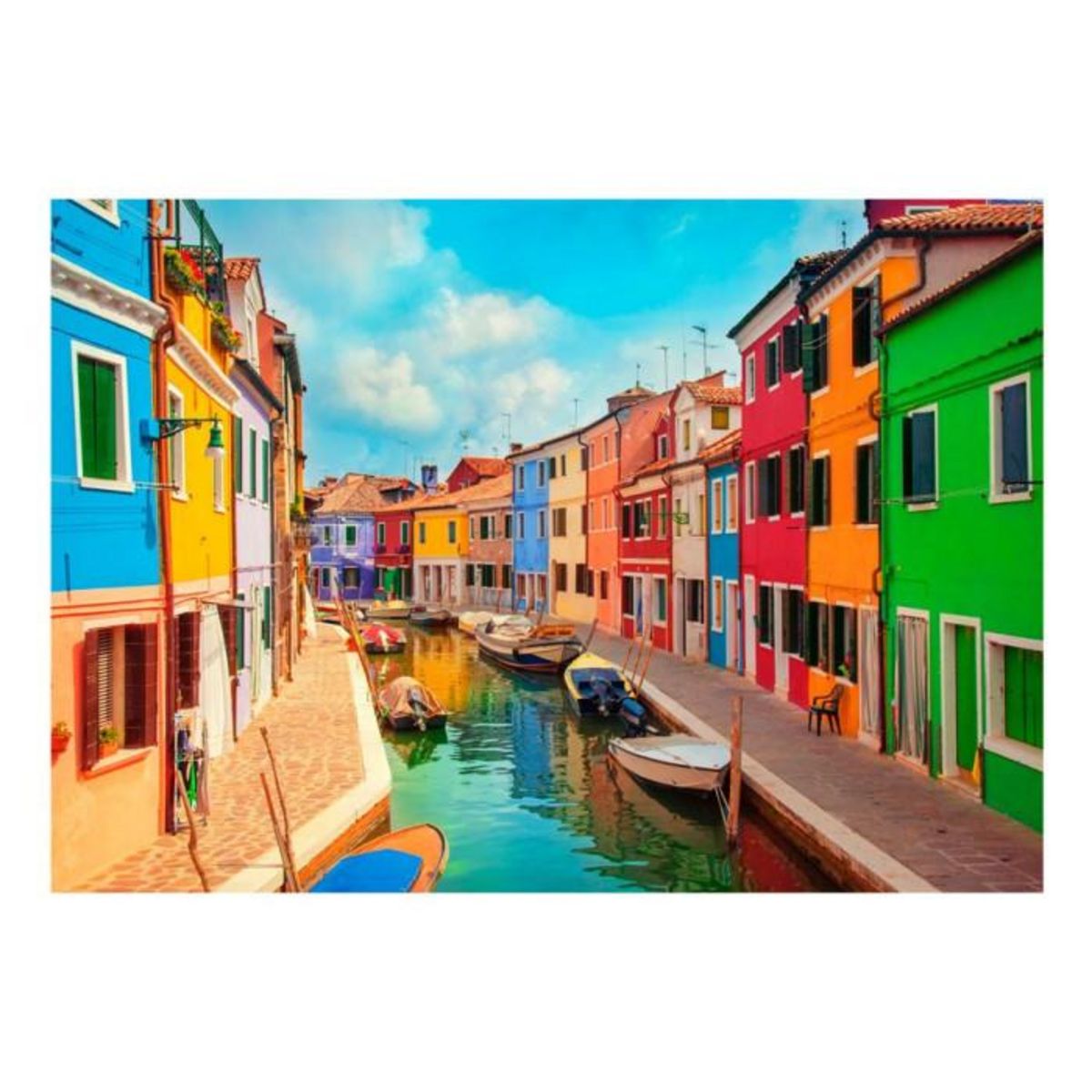Paris Prix Papier Peint  Colorful Canal in Burano