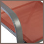 Voir la diapositive 5 : GARDENSTAR Fauteuil de jardin empilable - Acier/textilène - Terracotta