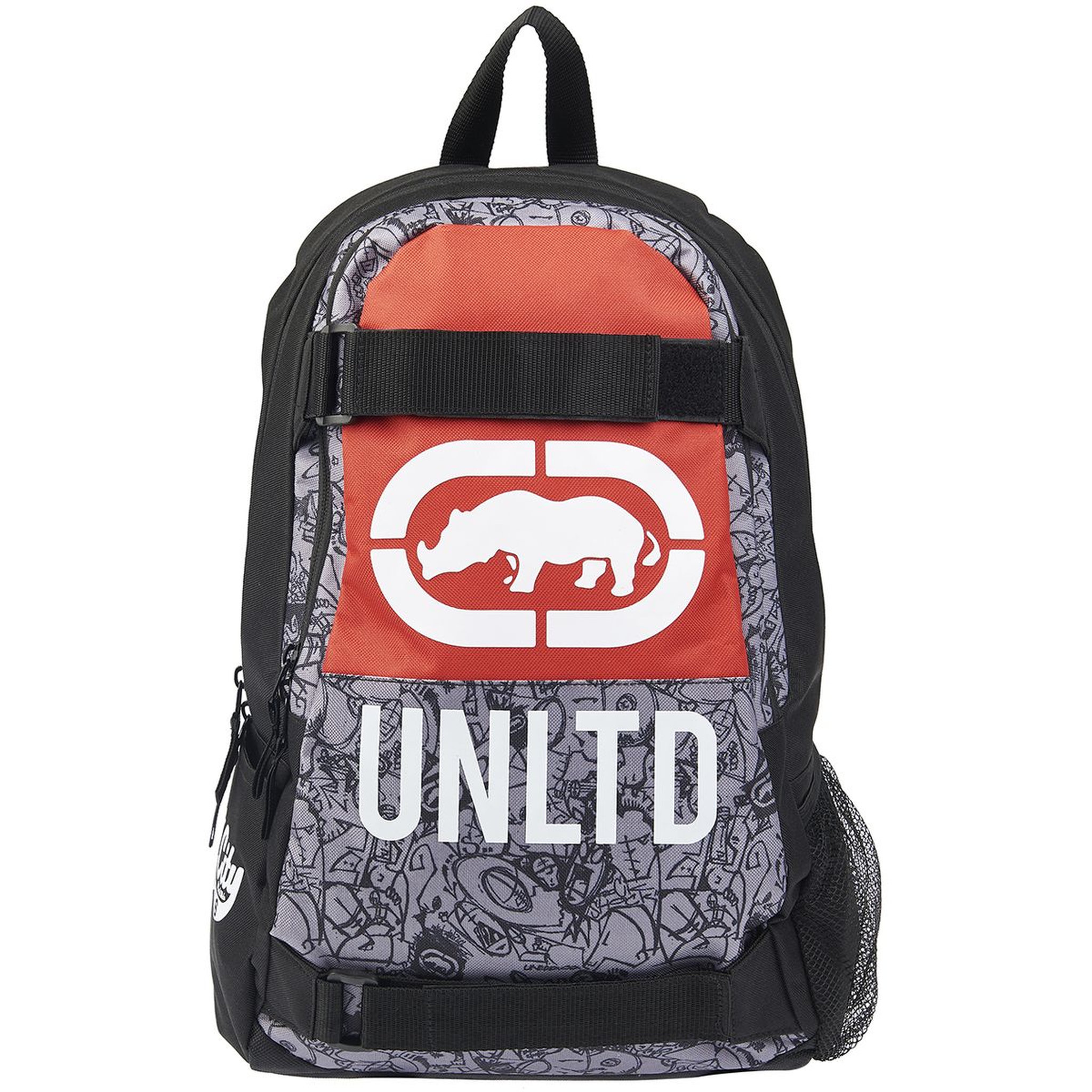 Voir la diapositive 1 : ECKO Sac à dos 1 compartiment noir et rouge TRENDY