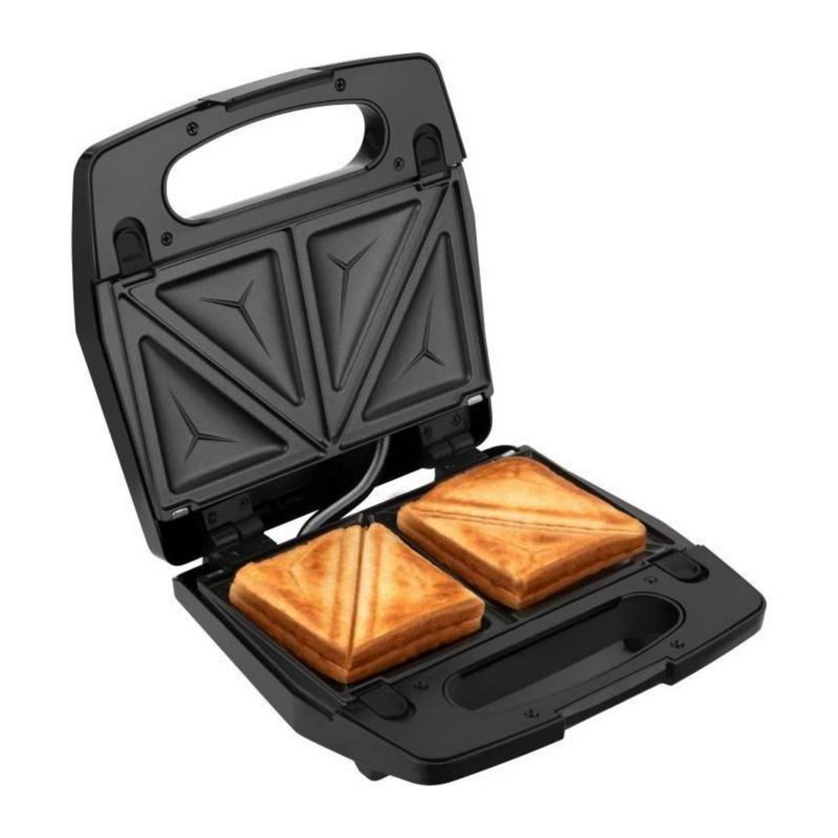 SENCO Appareil a croque-monsieur 3 en 1 - SENCOR - SSM 9410SS - 700 W - 3 plaques - Boîtier CoolTouch - Argent