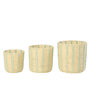 Voir la diapositive 2 : Paris Prix Lot de 3 Paniers de Rangement  Trenton  35cm Naturel & Bleu