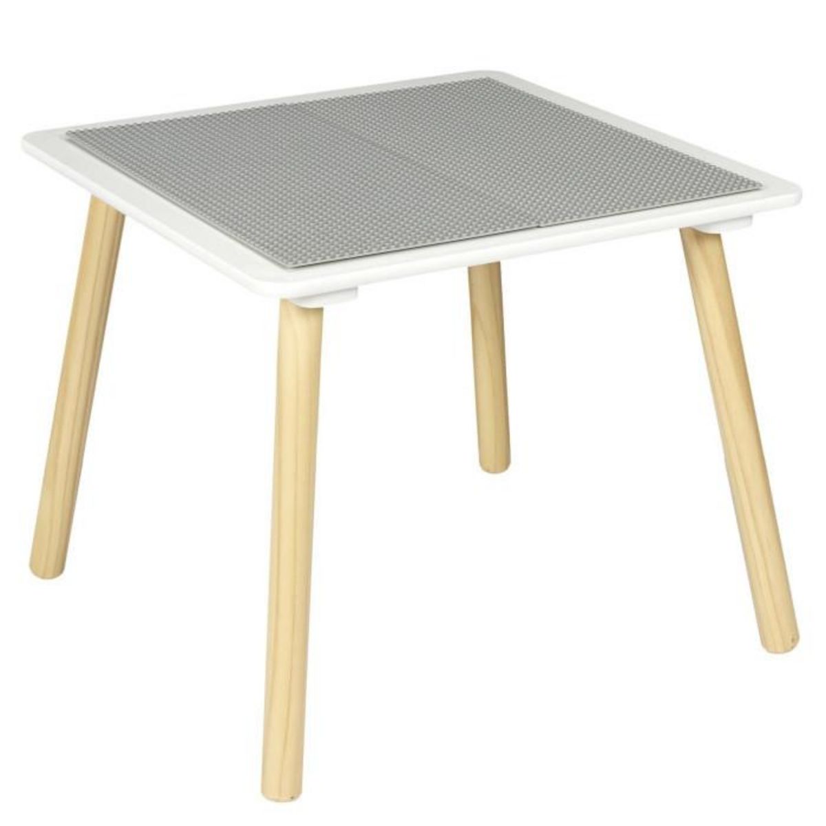 Paris Prix Table de Jeu Enfants  Brique  52cm Gris & Naturel
