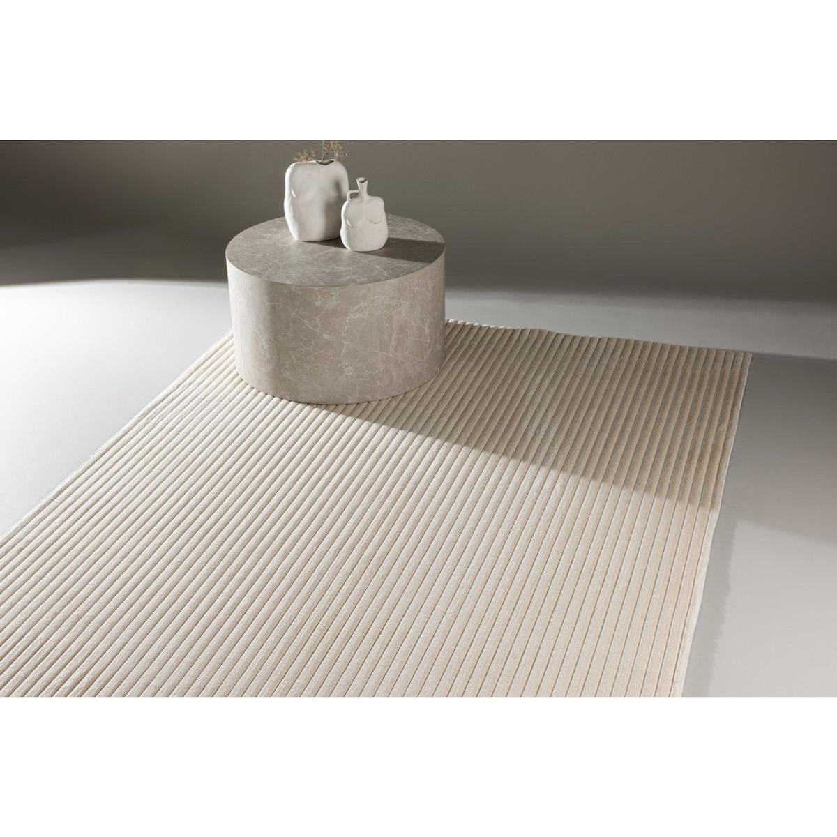 Paris Prix Tapis Déco  Miller  200x290cm Blanc Cassé