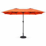 CONCEPT USINE Parasol rectangulaire double 2,7x4,6m terracotta VENICE