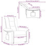 Voir la diapositive 6 : VIDAXL Fauteuil inclinable Gris clair Tissu