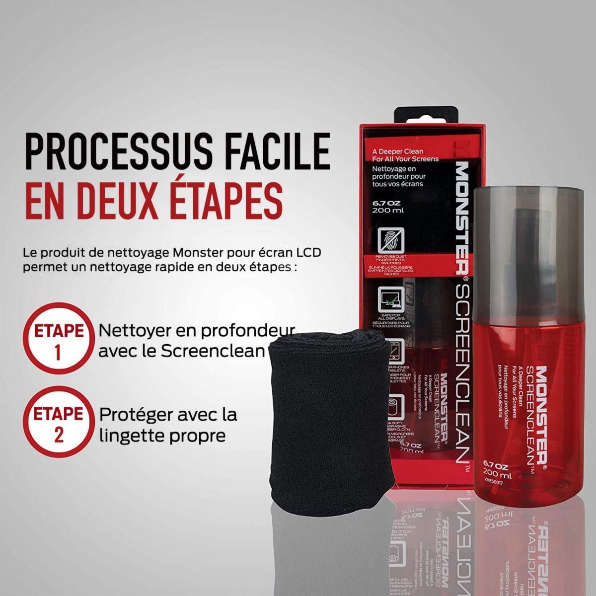 Monster Cable Kit de nettoyage écran 200ml