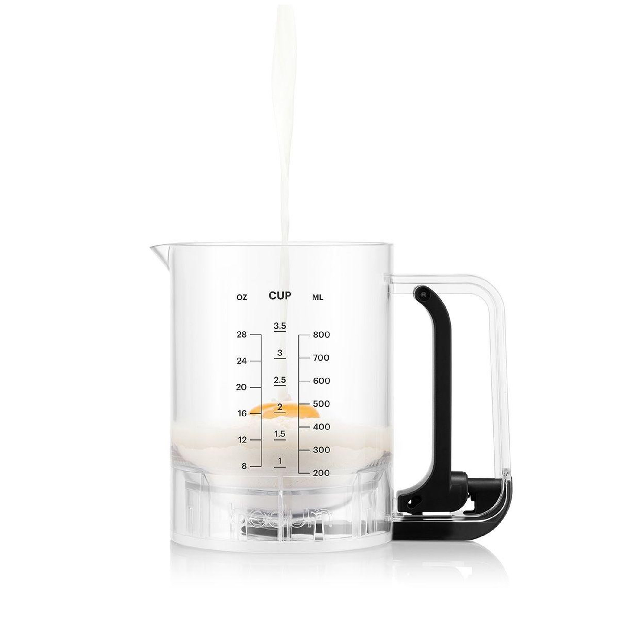 Voir la diapositive 4 : Bodum Distributeur et mélangeur de pâte à crêpes noir - 12108-01
