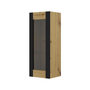 Voir la diapositive 1 : BEST MOBILIER Pedro - vitrine suspendue - effet bois et noir - 125 cm