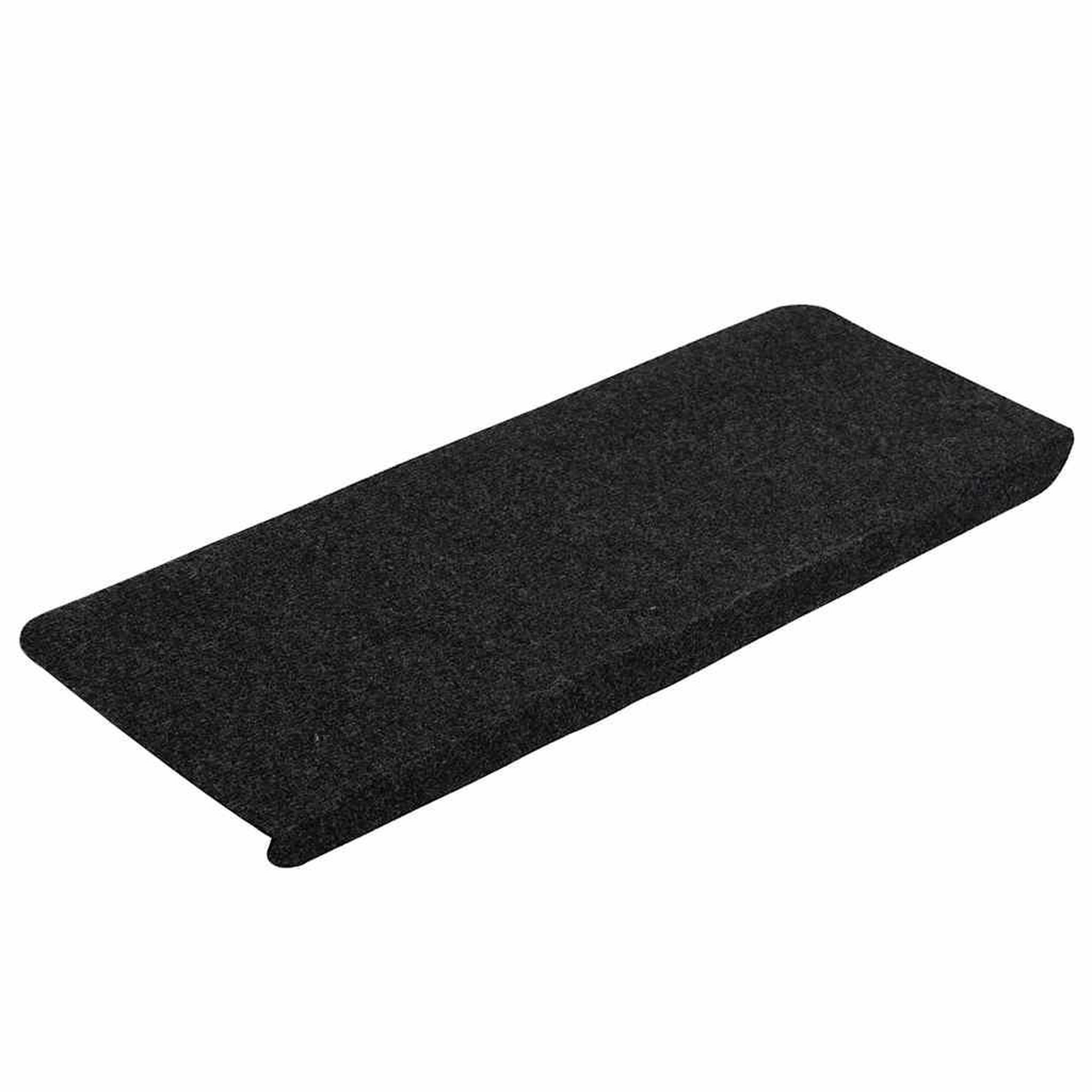 Voir la diapositive 2 : VIDAXL Tapis d'escalier auto-adhesifs 30 pcs noir 65x24,5x3,5 cm