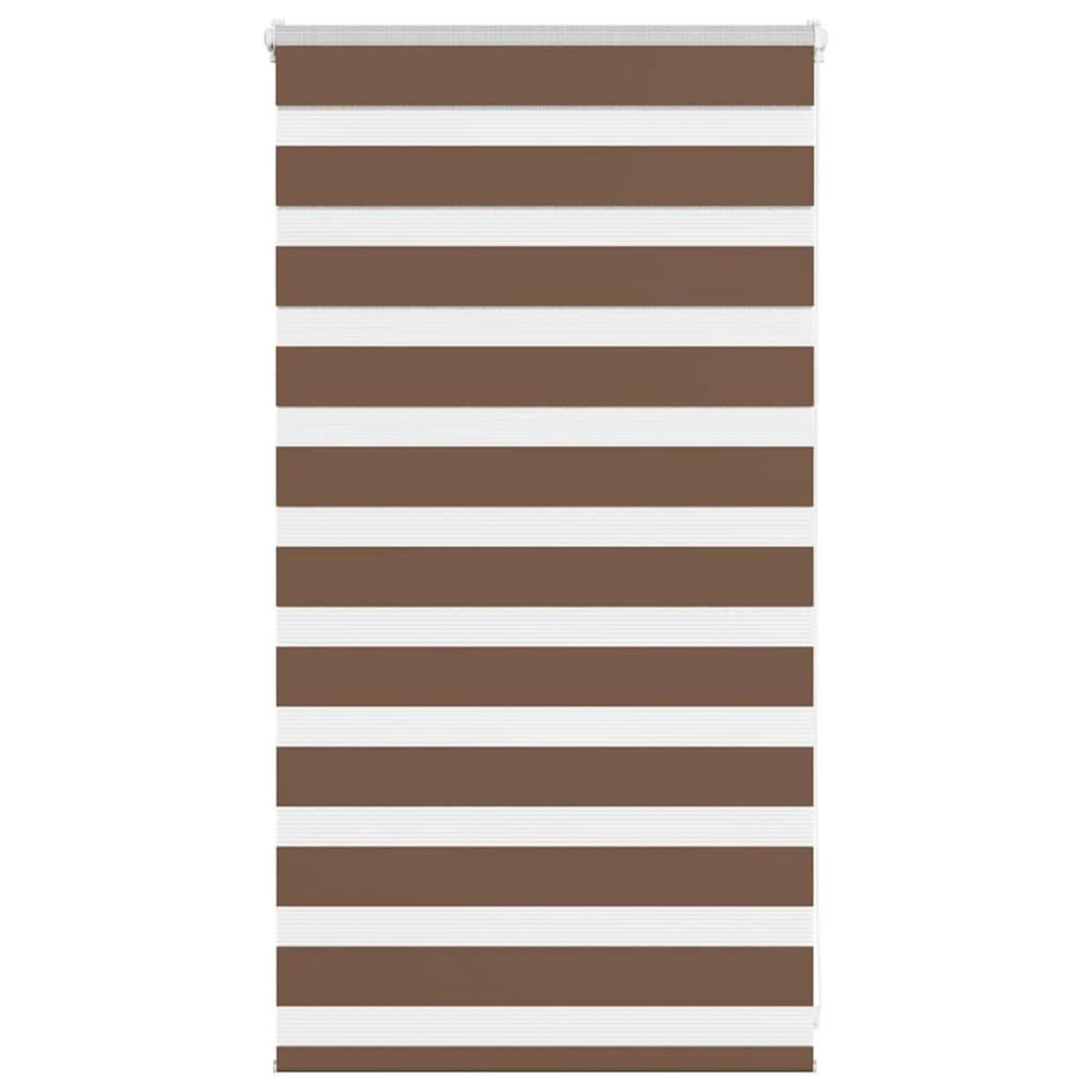 VIDAXL Store zebre marron 90x100 cm largeur du tissu 85,9 cm polyester