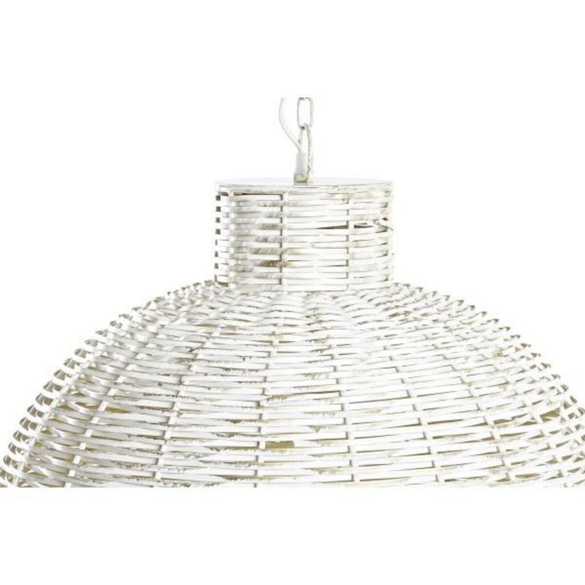 MARKET24 Suspension DKD Home Decor Blanc Doré Fer 50 W 51 x 51 x 38 cm