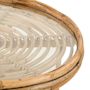 Voir la diapositive 3 : Jardiline Table basse ronde en rotin avec plateau en verre - Jardiline
