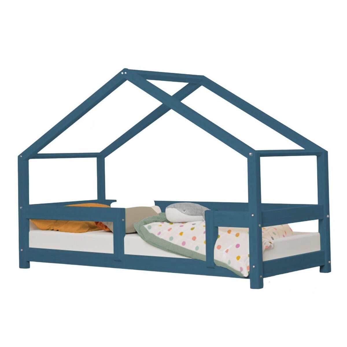 Lit tipi enfant NAKANA 90 x 190 bleu marine