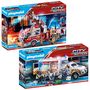 Voir la diapositive 1 : PLAYMOBIL Pack City Action Camion Pompiers + Ambulance