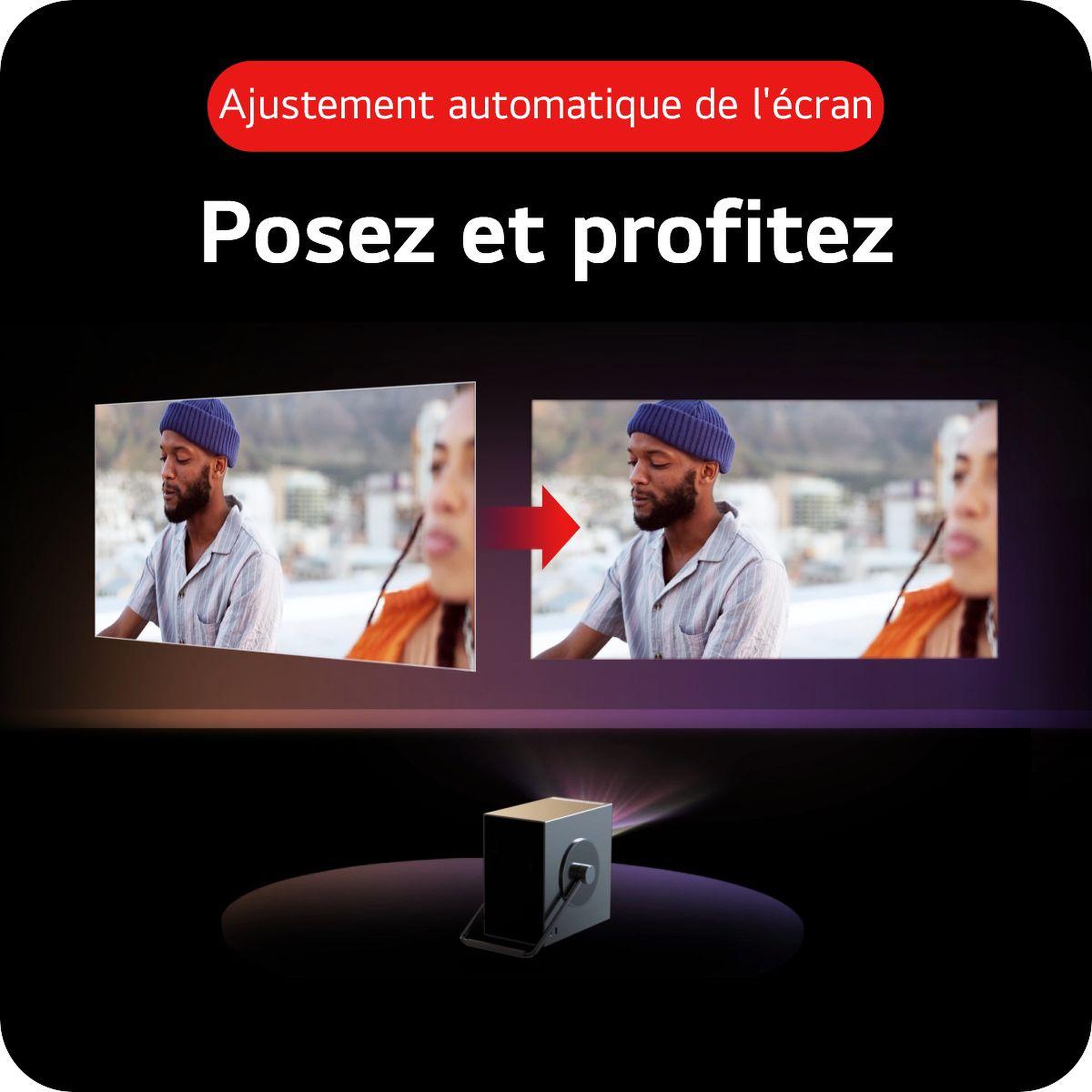 Voir la diapositive 5 : LG Vidéoprojecteur portable HU710PB CineBeam Q