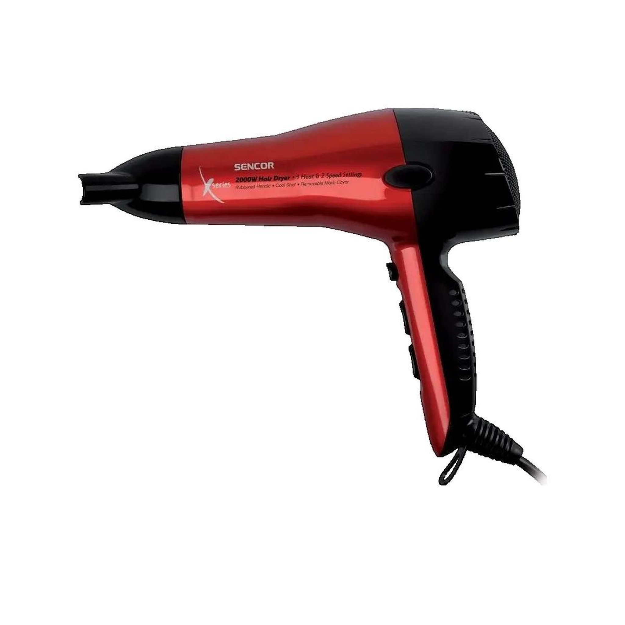 Voir la diapositive 3 : SENCO Sèche-Cheveux Sencor Turbo Rouge