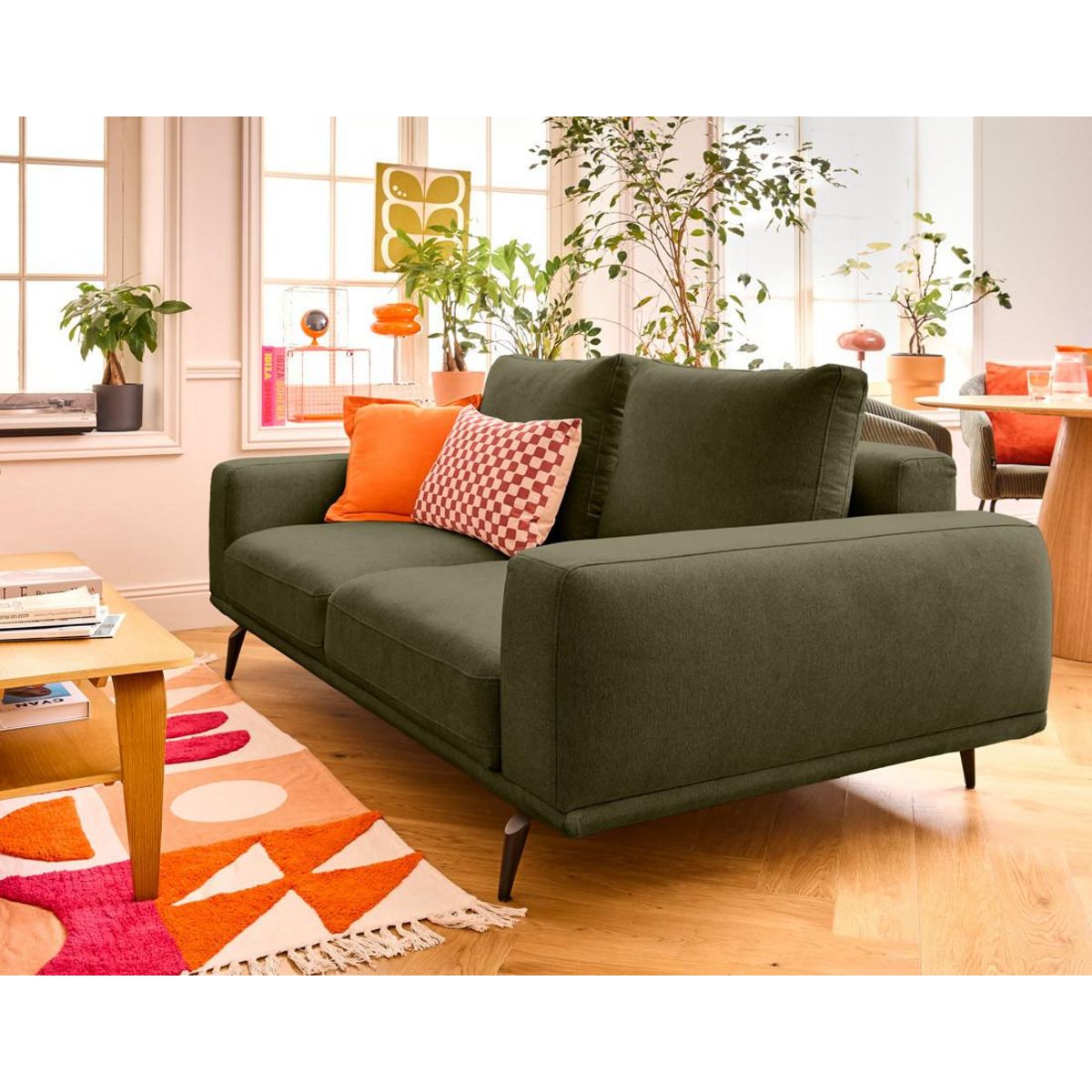 LISA DESIGN Vicence - canapé droit 2 places en tissu