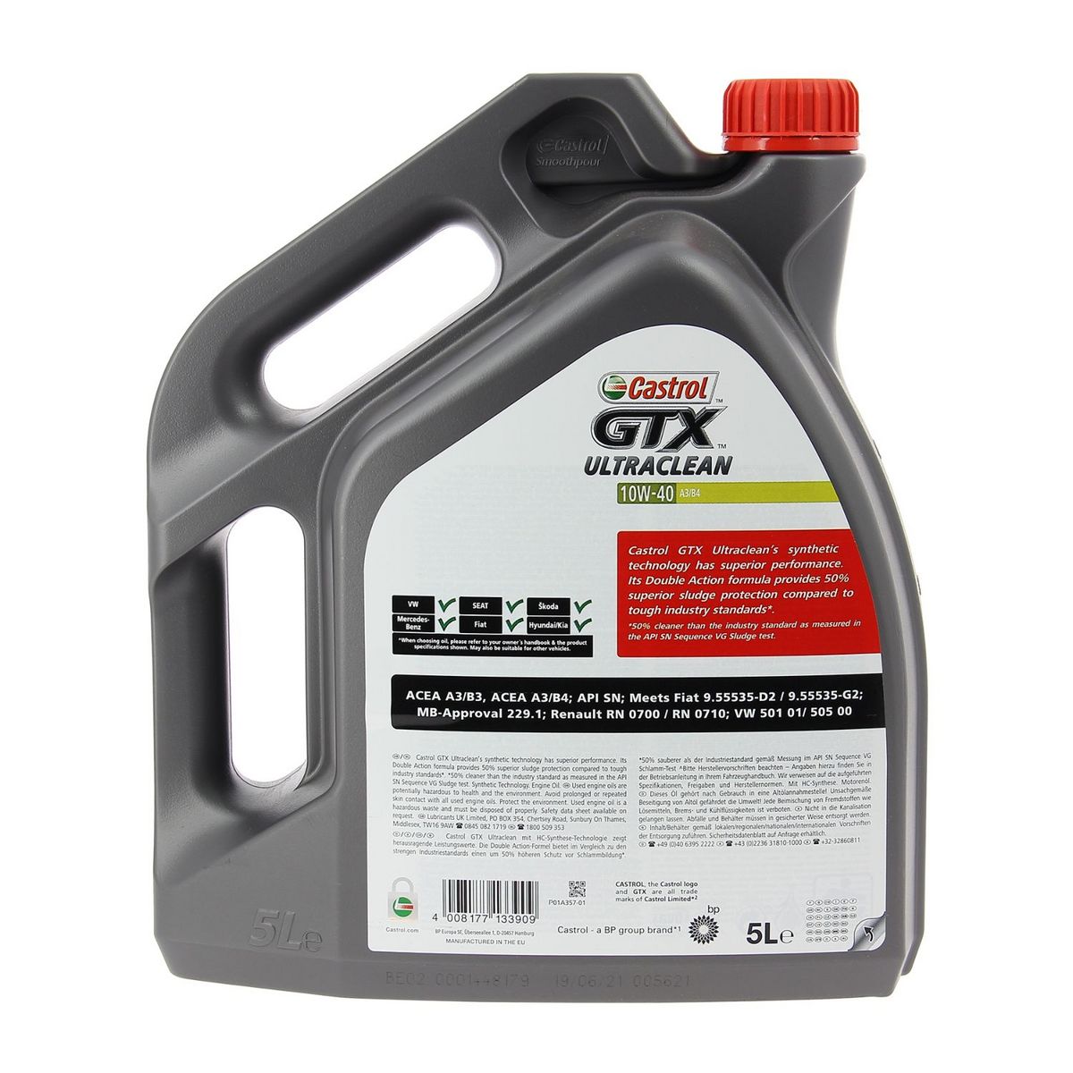 Castrol Huile moteur CASTROL GTX Ultra 10W-40 5L