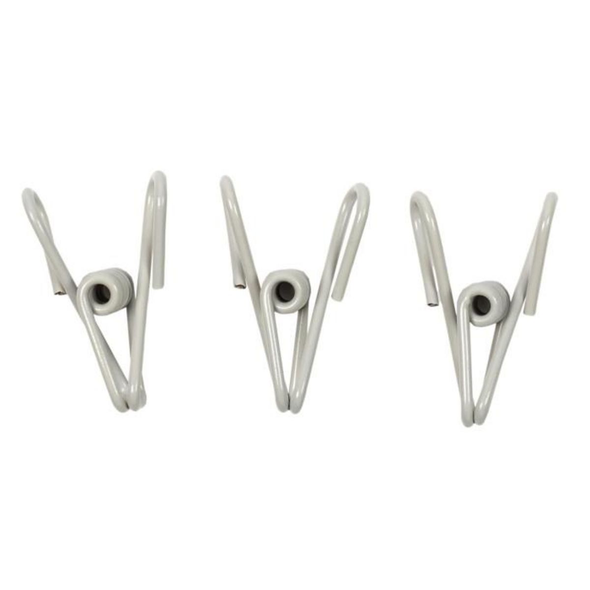 Paris Prix Lot de 9 Pinces  Ferme Sachet  10cm Gris