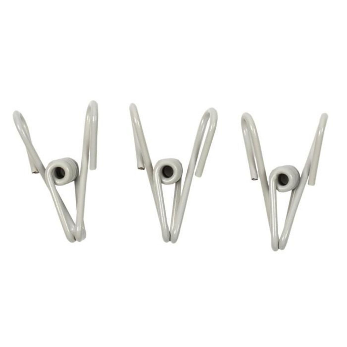 Paris Prix Lot de 9 Pinces  Ferme Sachet  10cm Gris