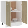 Voir la diapositive 4 : VIDAXL Armoire de plancher Chene sonoma 60x46x81,5cm Bois d'ingenierie