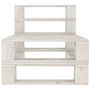 Voir la diapositive 2 : VIDAXL Canape de milieu palette de jardin bois blanc