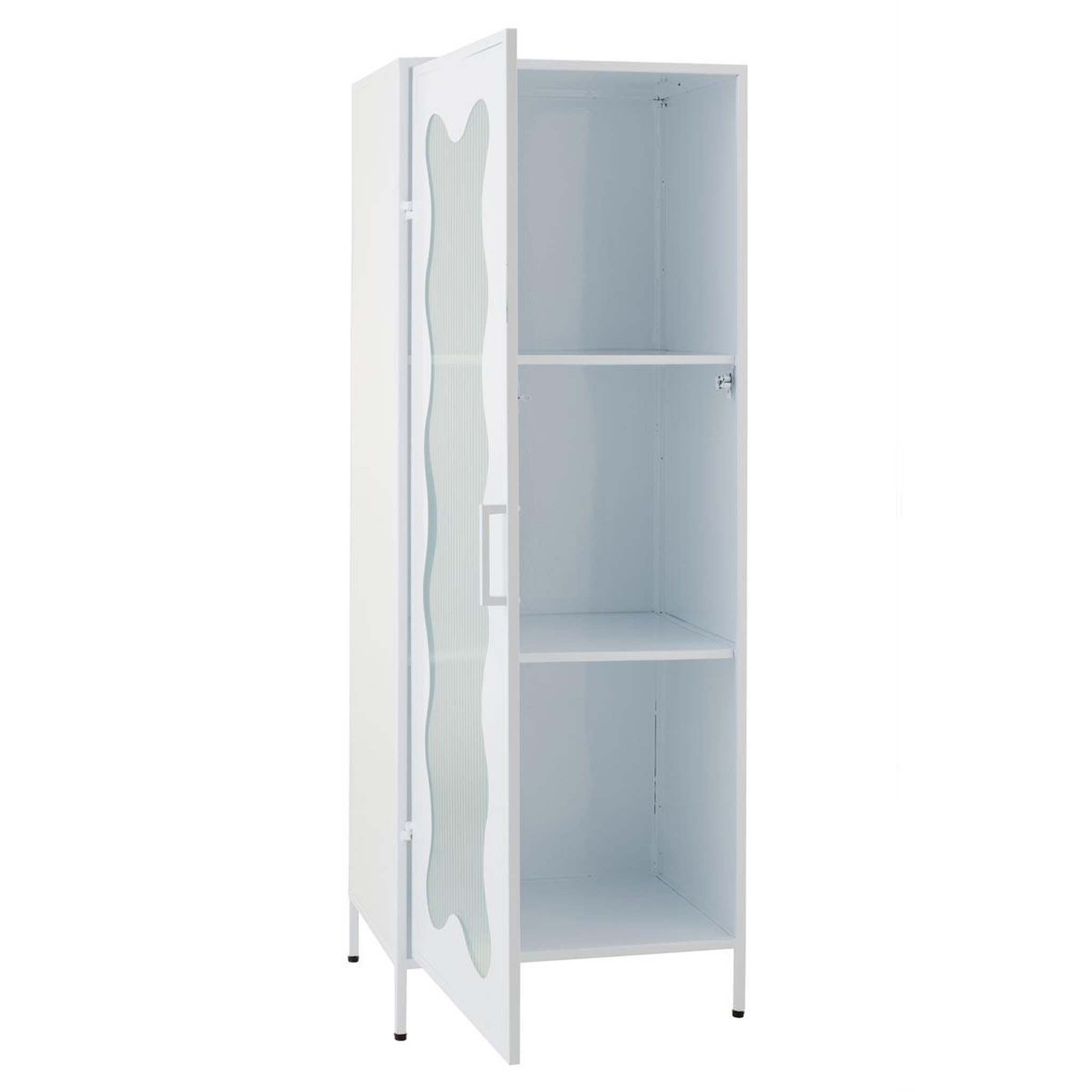 Voir la diapositive 5 : J-LINE Étagère enfant design  vague  120cm blanc