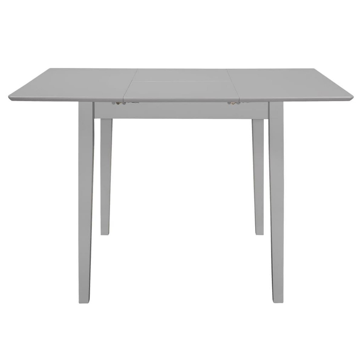 VIDAXL Table a dîner extensible Gris (80-120) x 80 x 74 cm MDF