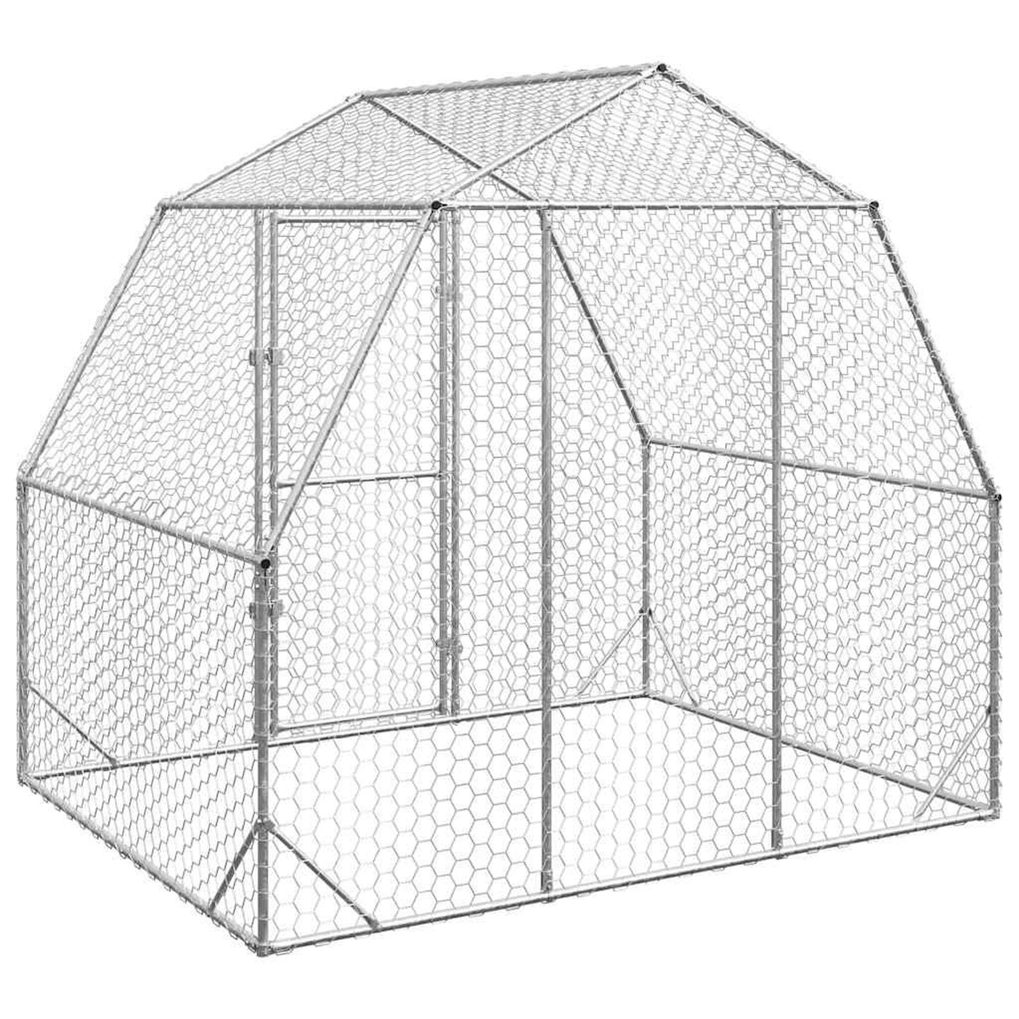 Voir la diapositive 5 : VIDAXL Poulailler 2,5x2x2,25 m acier galvanise