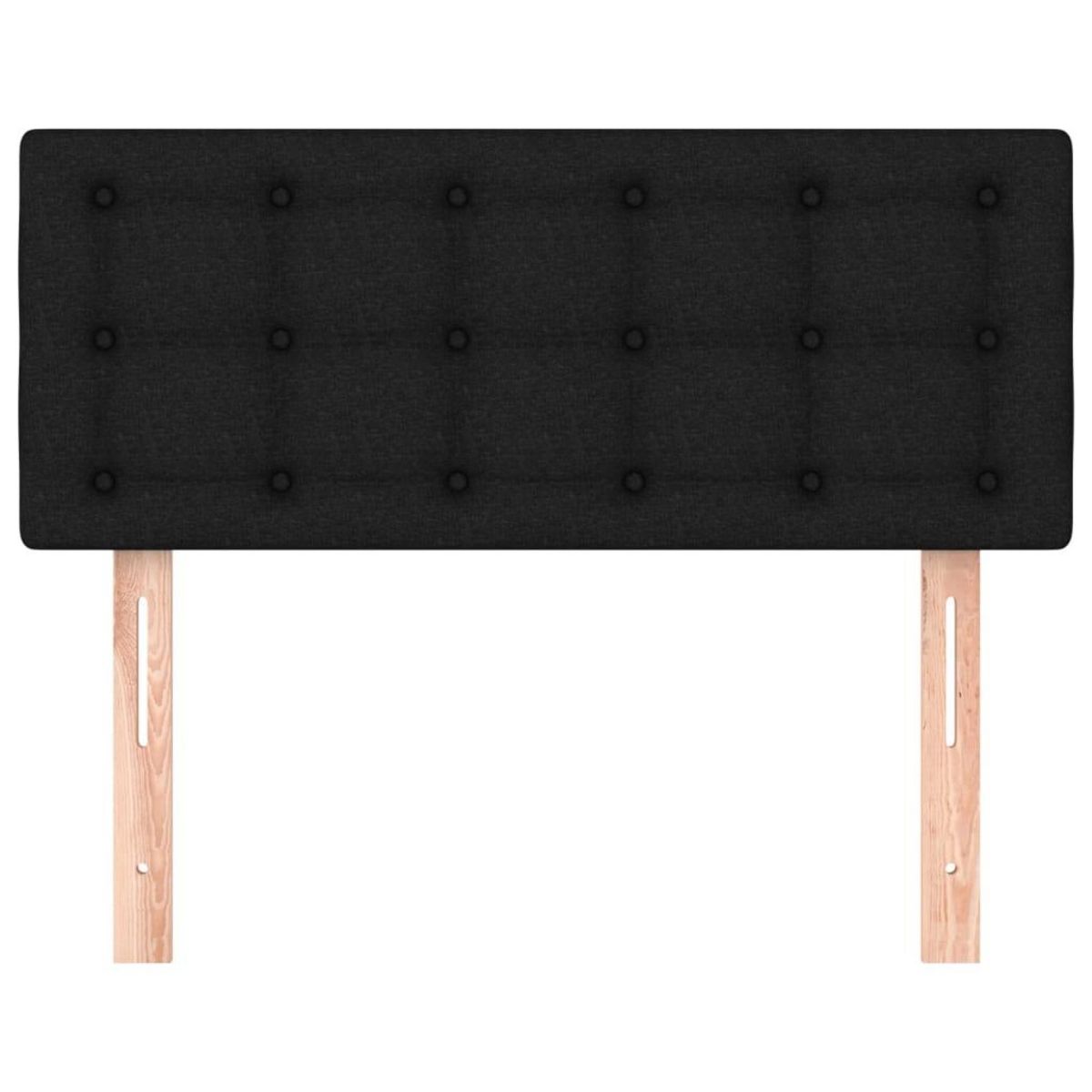 VIDAXL Tete de lit Noir 100x5x78/88 cm Tissu